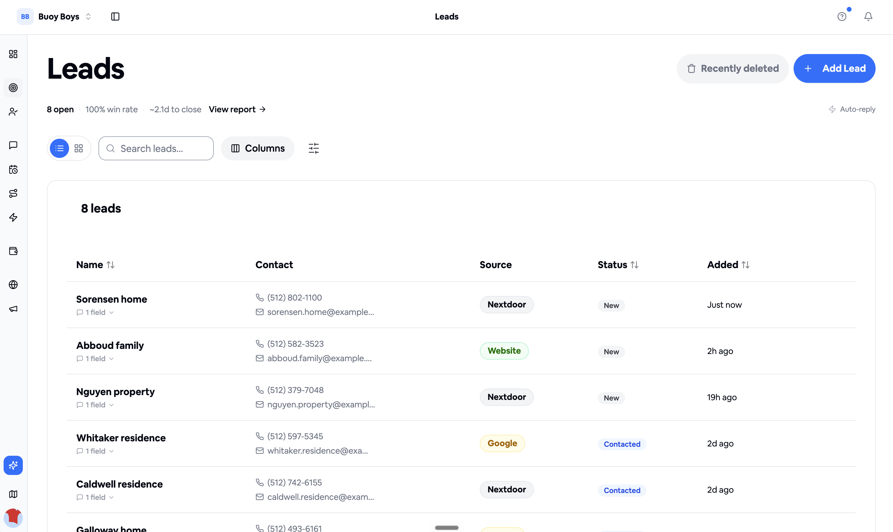 Or scan them as a sortable list